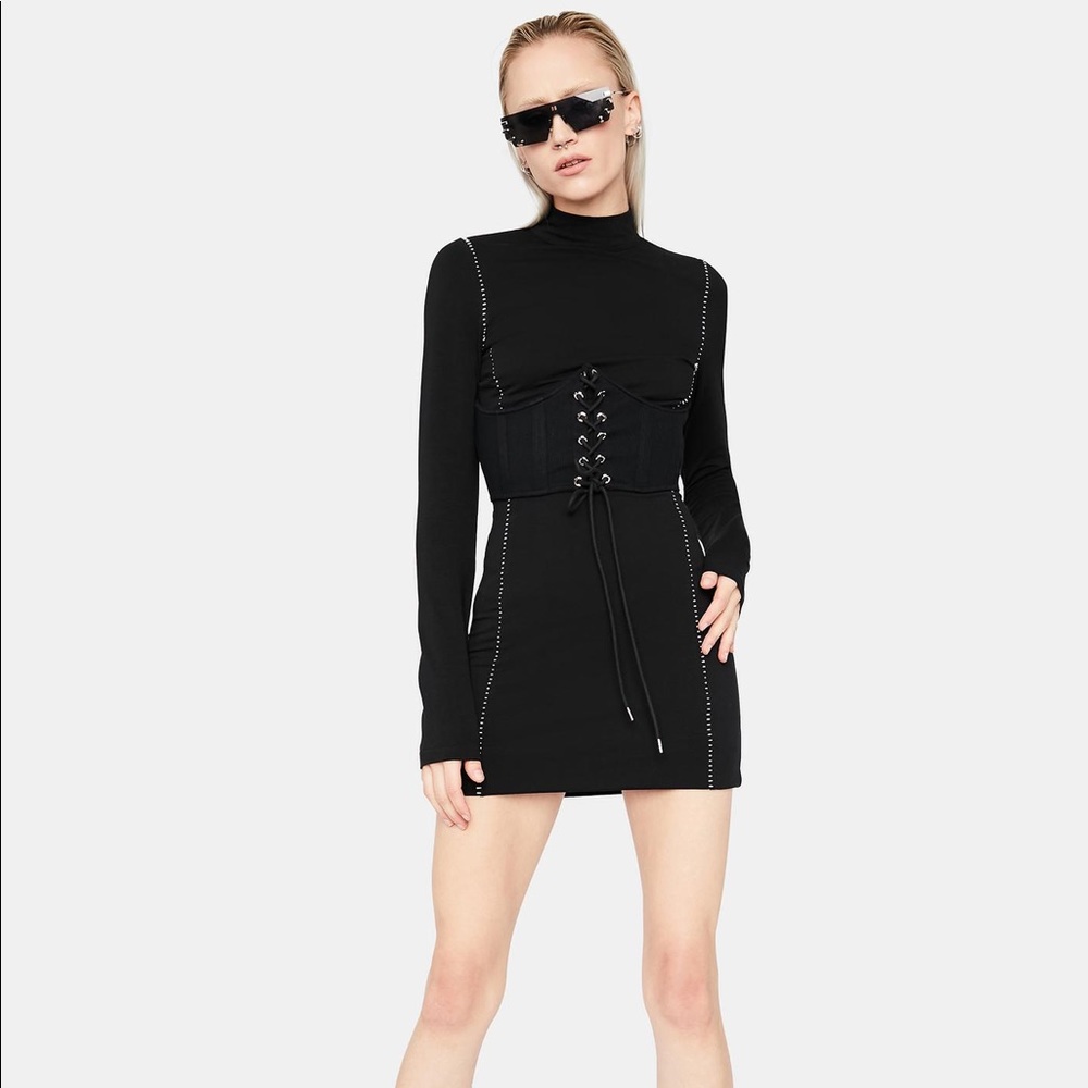 NOIR COLD AS YOU CORSET MINI DRESS